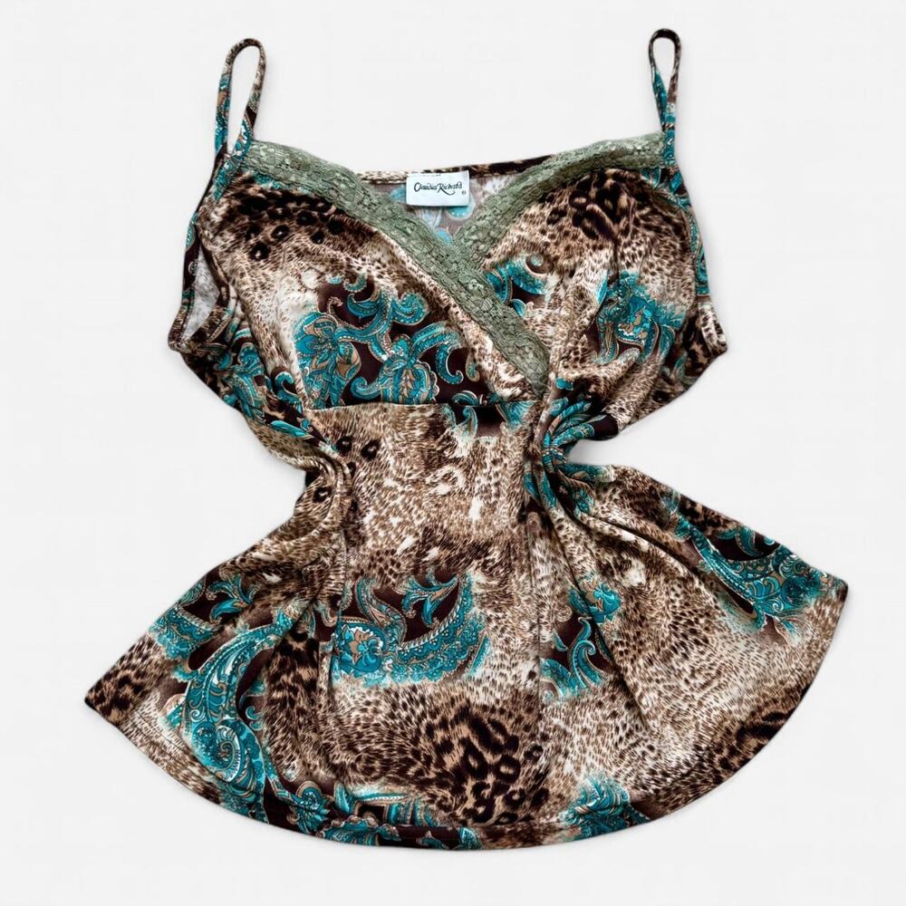 Claudia richard Plus Size vintage 90s cheetah print tank